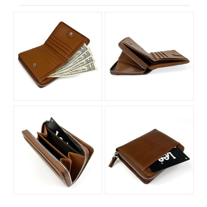 Lee（リー） 財布 メンズ 学生 二つ折り財布 おしゃれ ファスナー財布