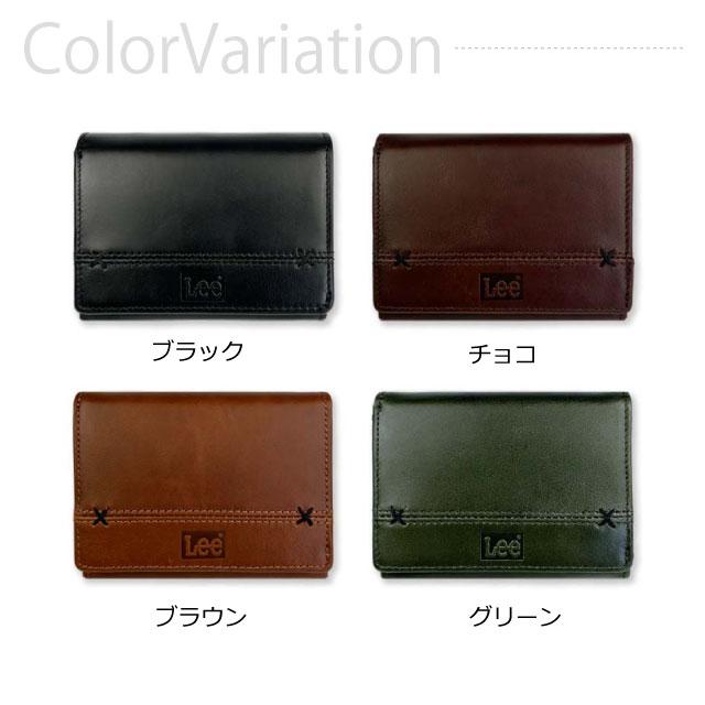 Lee（リー） 財布 メンズ 二つ折り財布 おしゃれ メンズ財布 大きめ 黒