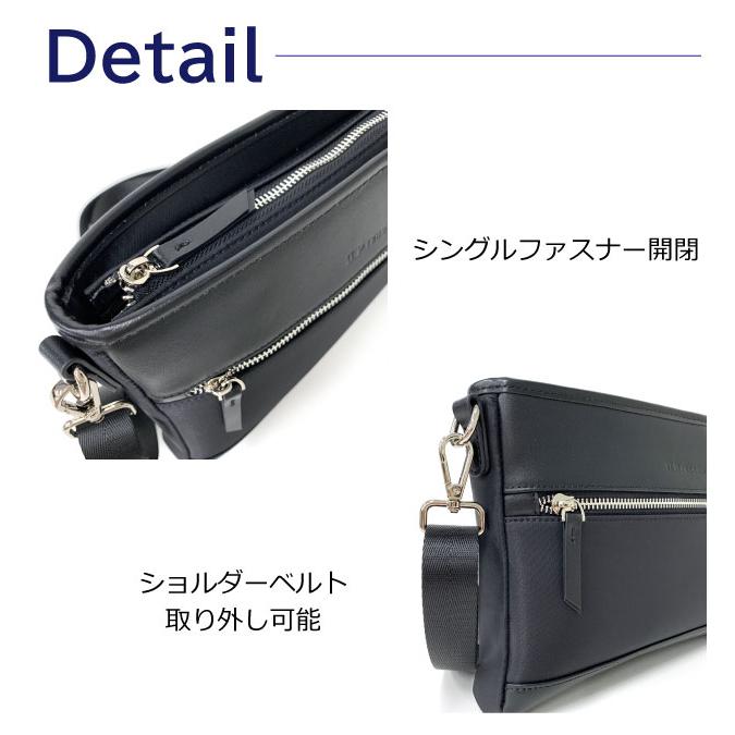 値下げ！美品　レノマ　ショルダーバッグ renoma（レノマ） メンズ ショルダーバッグ 薄マチ ヨコ型ショルダー