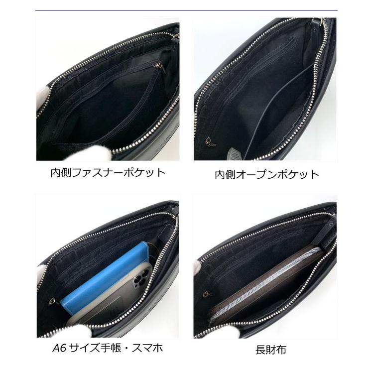 値下げ！美品　レノマ　ショルダーバッグ renoma（レノマ） メンズ ショルダーバッグ 薄マチ ヨコ型ショルダー