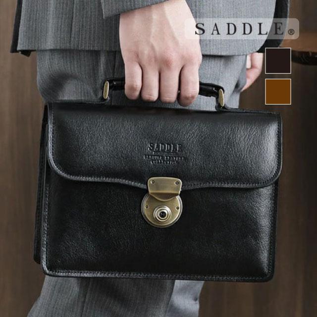 SADDLE サドル 牛革 セカンドバッグ 豊岡鞄 日本製 黒 【極美品】 © セカンドバッグ メンズ 50代 プレゼント 本革 日本製 豊岡製 セカンド