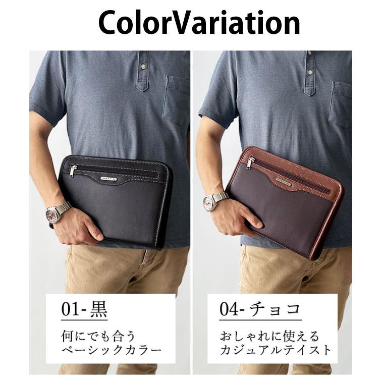 セカンド バッグ メンズ おしゃれ セカンドバック 合皮 ファスナー