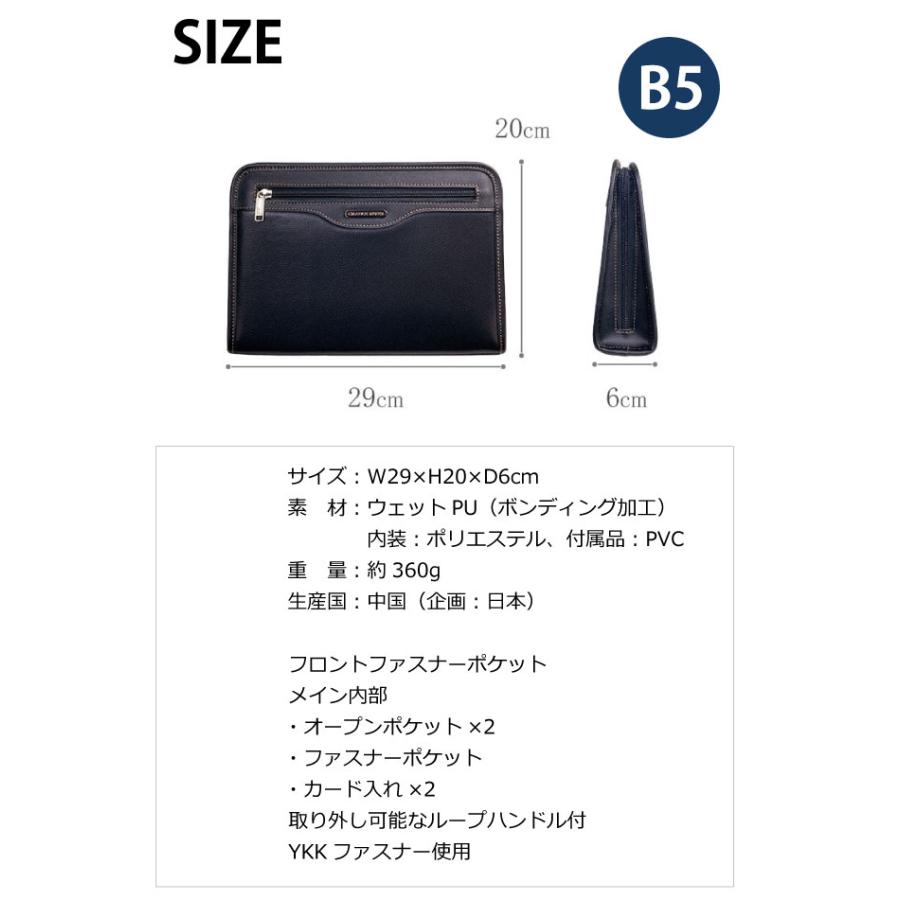 セカンド バッグ メンズ おしゃれ セカンドバック 合皮 ファスナー