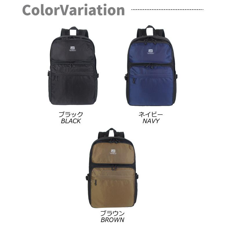 Lee 通学リュック 男子 高校 ブランド 女子 大容量 たくさん入る 黒