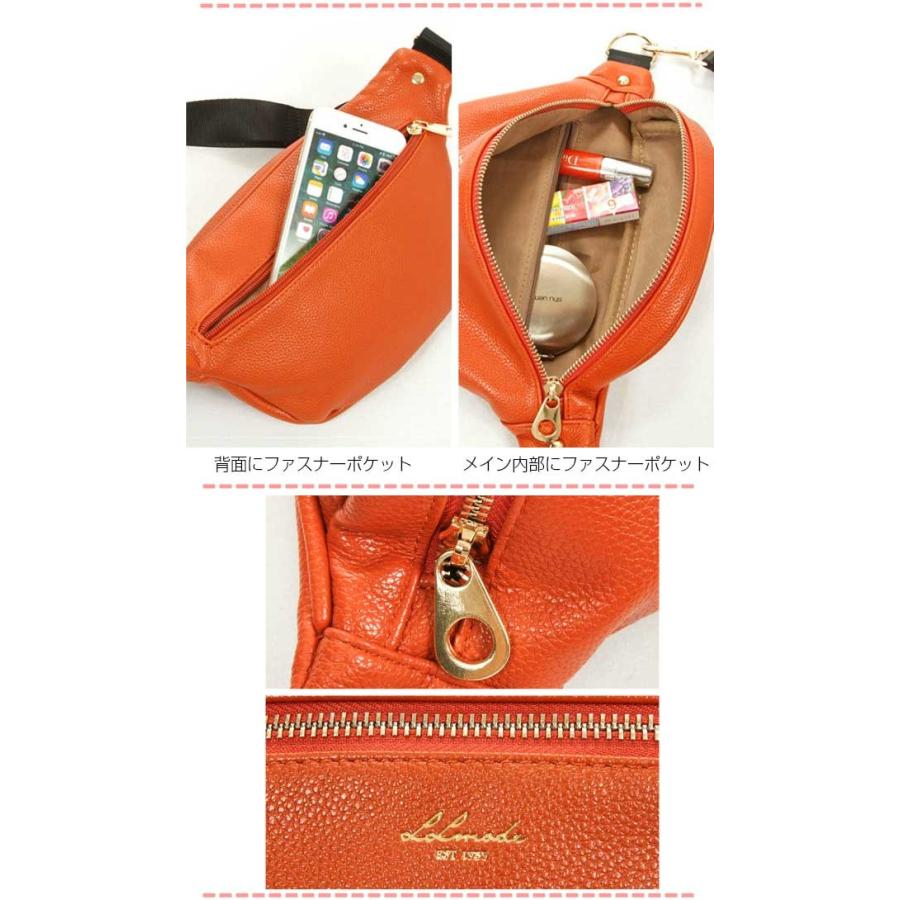 ボディバッグ レディース レザー 前掛け きれいめ コーデ 人気