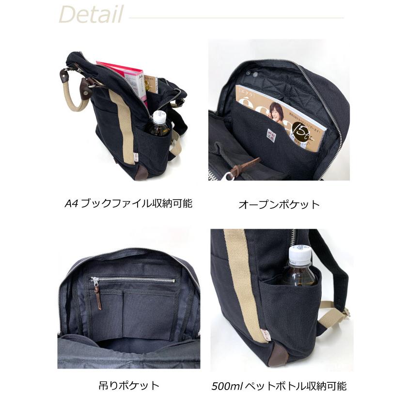 帆布工房 リュック レディース 帆布 メンズ デイパック キャンバス