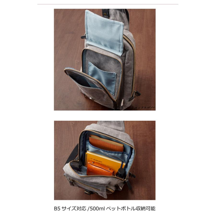 斜めがけバッグ メンズ 布 帆布 ボディバック レディース 斜め掛け 帆布工房 ハンプコウボウ VINTAGE ボディバッグ 3x94 | 帆布工房 | 08