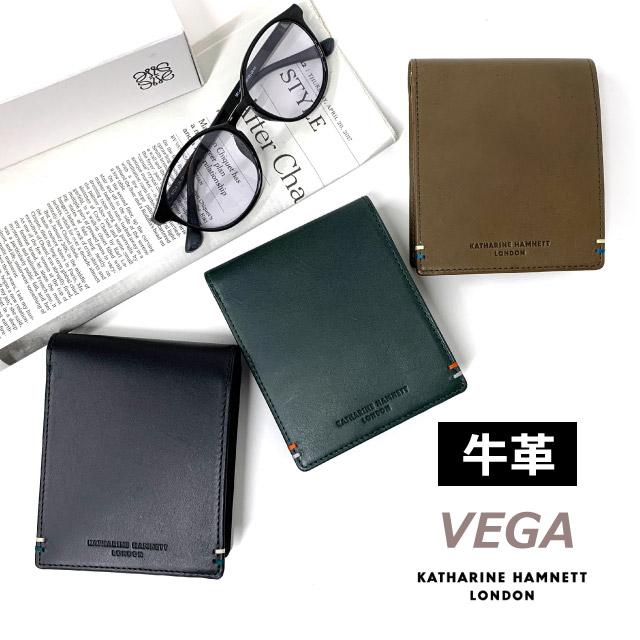 商品レビューで+5%｜キャサリンハムネット ベガ 財布 二つ折り財布 本革 メンズ レディース ブランド KATHARINE HAMNETT VEGA 490-52102 KATHARINE HAMNETT（キャサリンハムネット） 二つ折り財布 メンズ 革 2