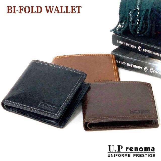 折り財布 2つ折り メンズ プレゼント おしゃれ 革 レザー 30代 40代 小銭入れあり