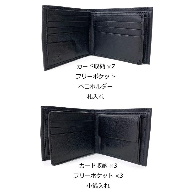 レノマ renoma 二つ折り財布 メンズ コンパクト 使いやすい 大容量 2