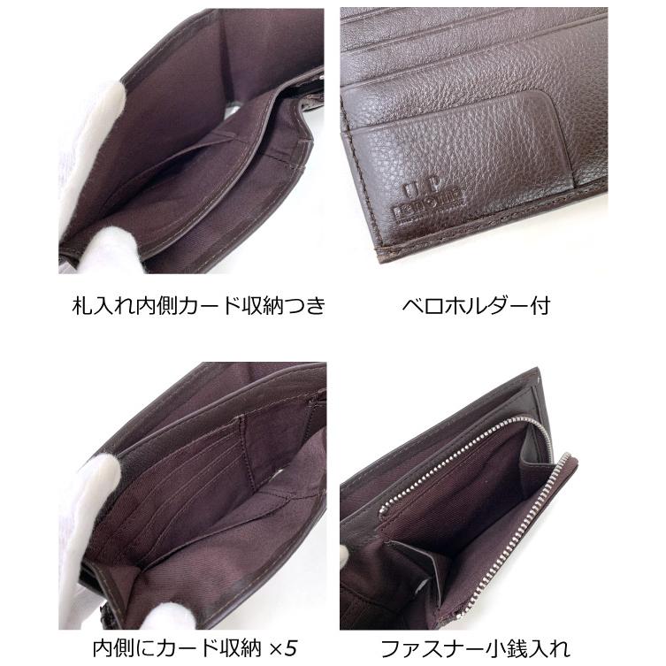 renoma 折り財布 2つ折り メンズ プレゼント おしゃれ 革 レザー 30代  