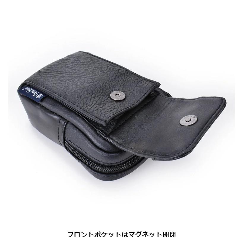 Troy Bros（トロイブロス） ベルトポーチ 本革 横型 レザー 革 スマホ
