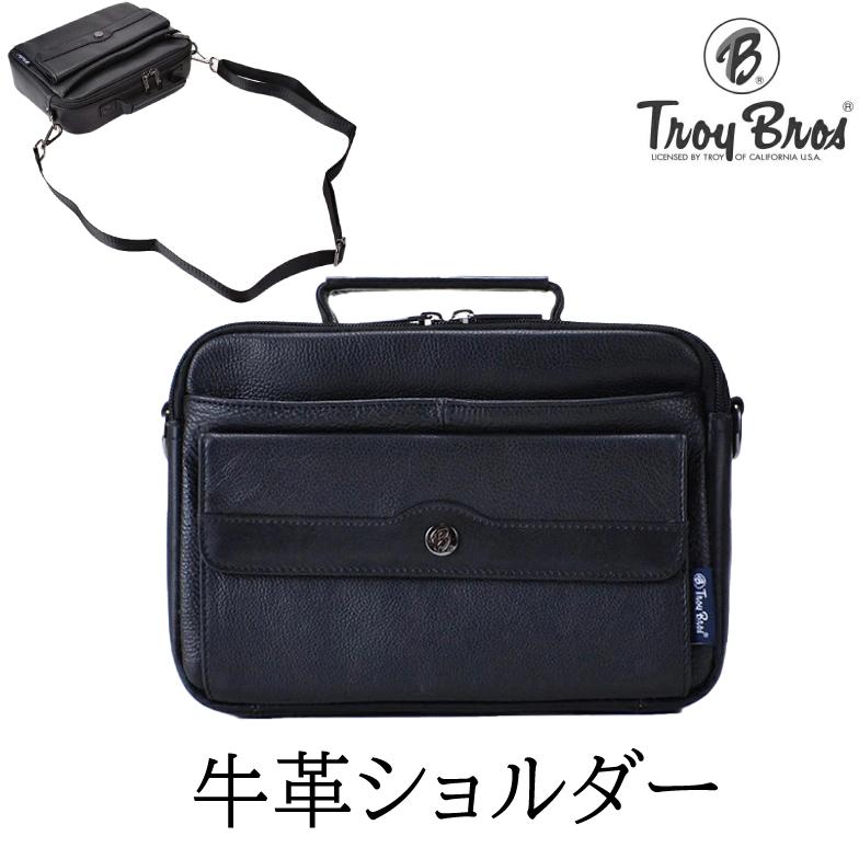 Troy Bros（トロイブロス） ショルダーバッグ メンズ 小さい 本革 革