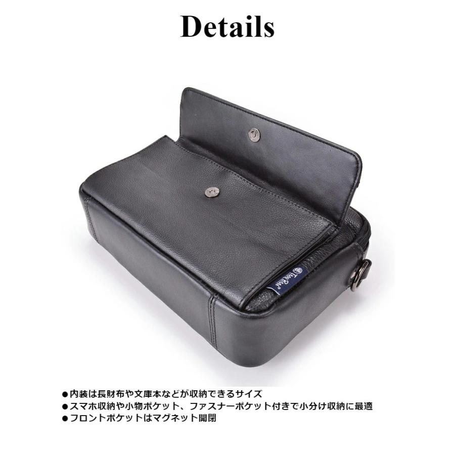 Troy Bros（トロイブロス） ショルダーバッグ メンズ 小さい 本革 革