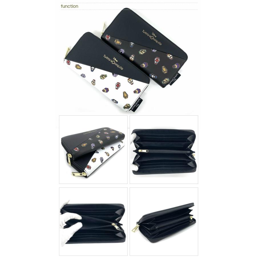 ツイステ 財布 レディース 大人 ディズニー グッズ Twisted Wonderland ツイステッドワンダーランド アイコンパターン ラウンドファスナー 長財布 かばんや 通販 Yahoo ショッピング