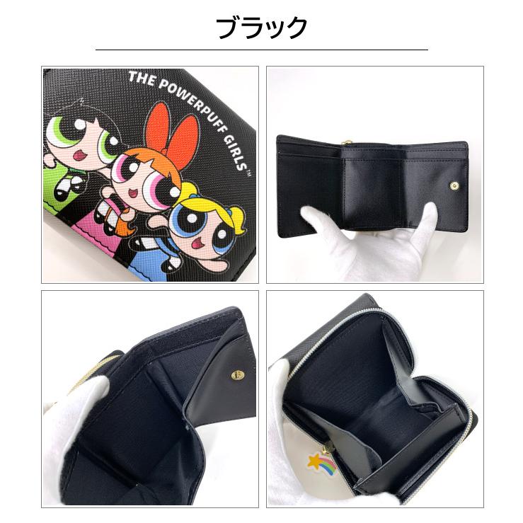 パワパフ 財布 ミニ財布 子供 3つ折り財布 レディース 小学生 中学生