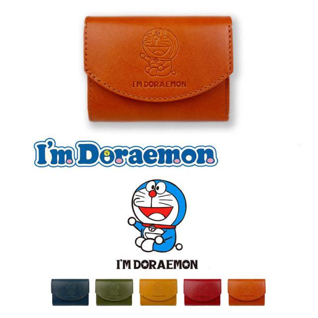3つ折り財布財布 メンズ 黄色 レザー 革 ドラえもん 大人 グッズ 財布