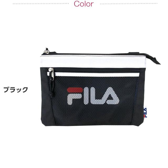 FILA（フィラ） ミニショルダーバッグ 黒 赤 紺 サコッシュバッグ 2way