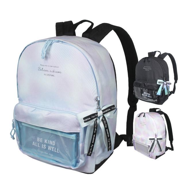 リュック キッズ リボン 女の子 リュックサック 子供 15リットル 低