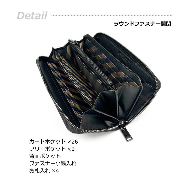 HIROKO KOSHINO（ヒロコ コシノ） 長財布 メンズ ラウンドファスナー