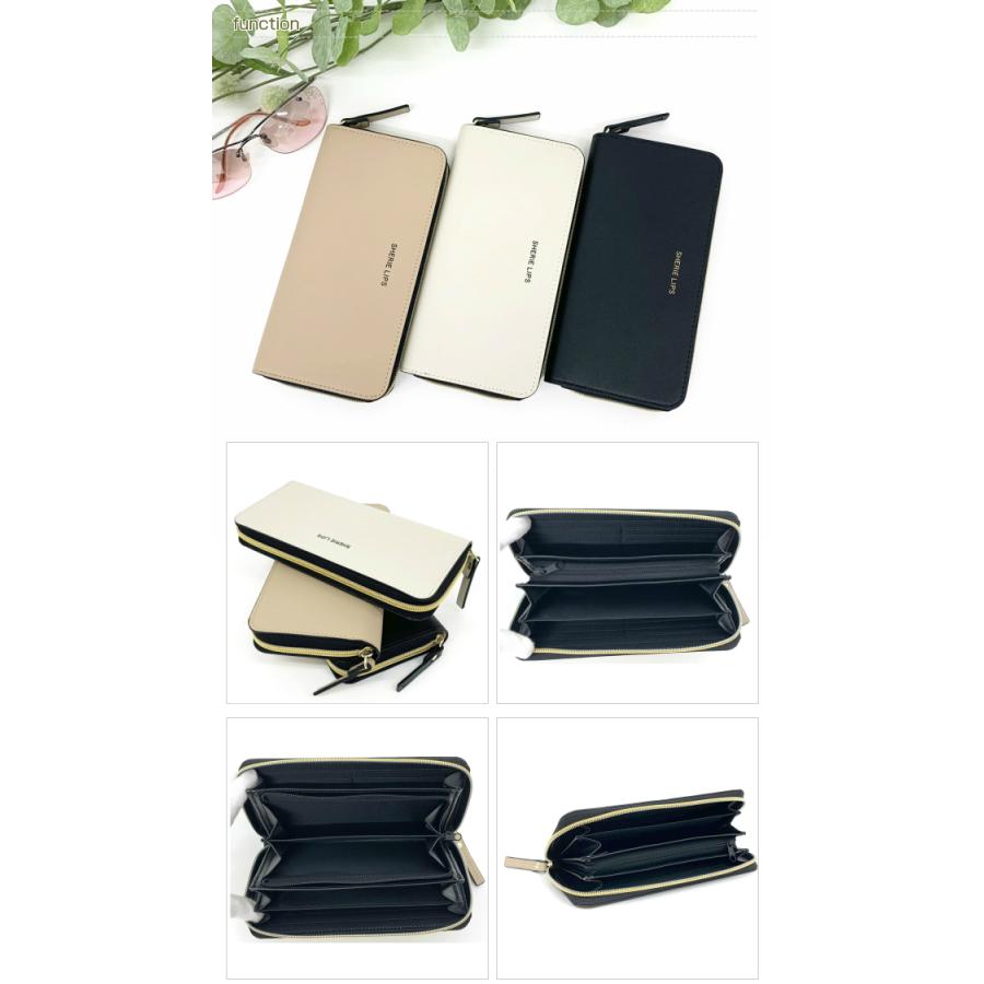 財布 子供 人気 キッズ 女の子 女子 中学生 高校生 小学生 Sherie 型押し合皮 Lips Ljm 108 レディース ラウンド長札財布 長財布 さいふ 期間限定特価品