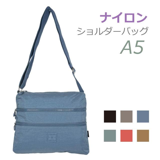 未使用　ショルダーバッグ ZAZA多機能ショルダーバッグ レディース 女性用 シワナイロン 斜めがけ