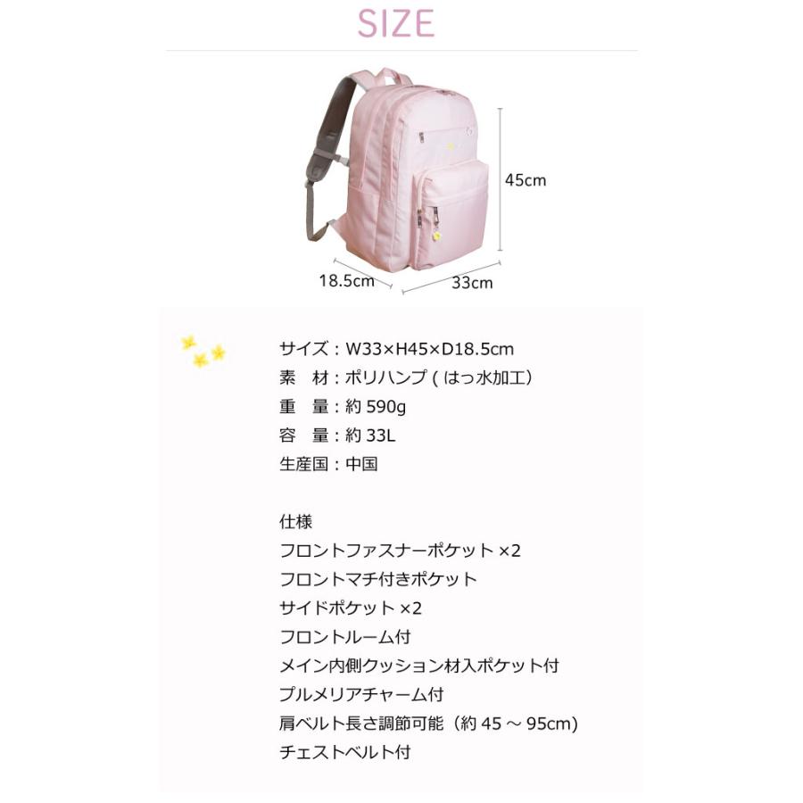 ロコネイル リュック 大きめ 通学 女子高生 大容量 中学生 通学リュック 人気 高校 中学 スクールリュック rnq-615の画像