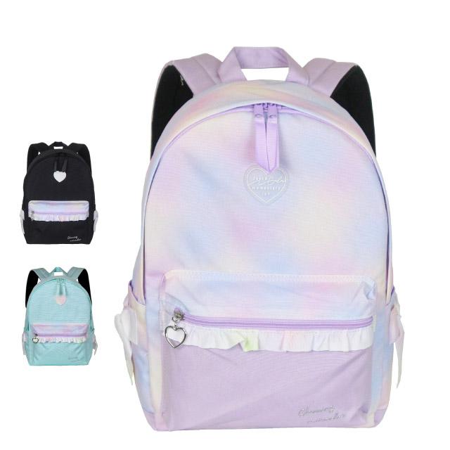 リュック キッズ おしゃれ 女の子 修学旅行 小学生 小4 小3 韓国 りぼん 黒 紫 Pirica Nonno グラデフリル Dパックリュック 12l 撥水 接触冷感 Spf 614 Spf 614 かばんや 通販 Yahoo ショッピング