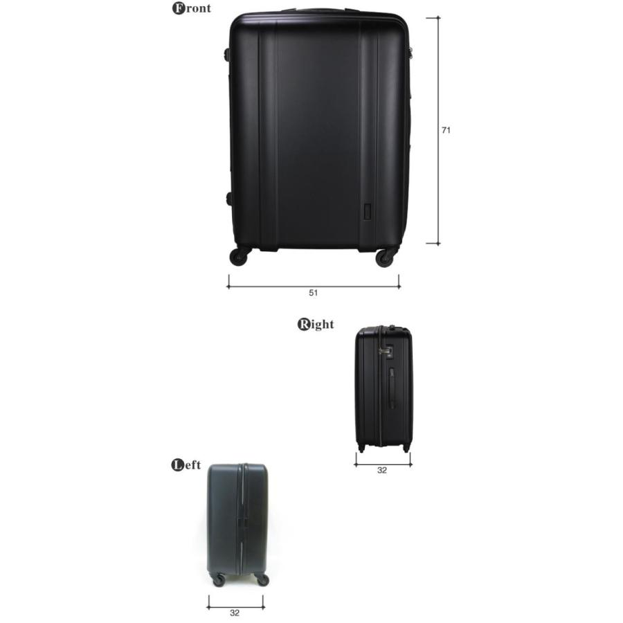 スーツケース(シフレ) 総外寸157cm Siffler スーツケース マットブラック シフレ超軽量 無料受託