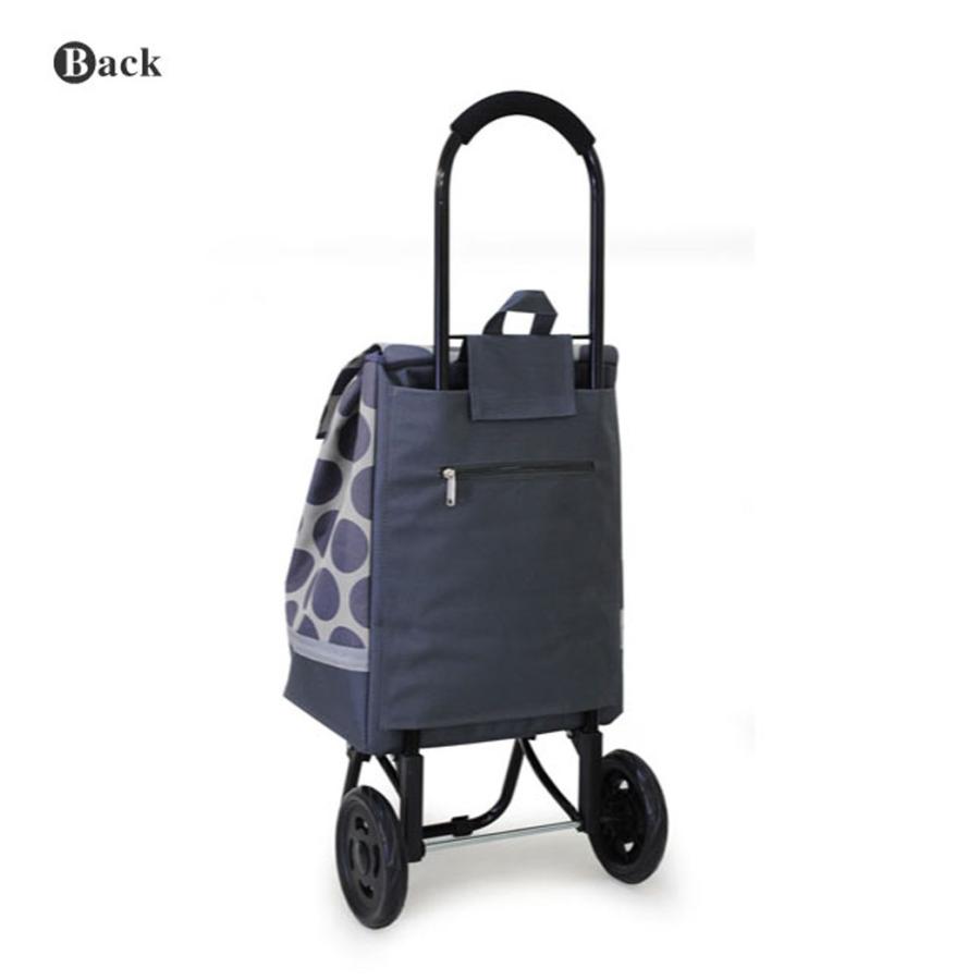 ショッピングカート 買い物 カート グレー 2輪キャスター 保冷機能付