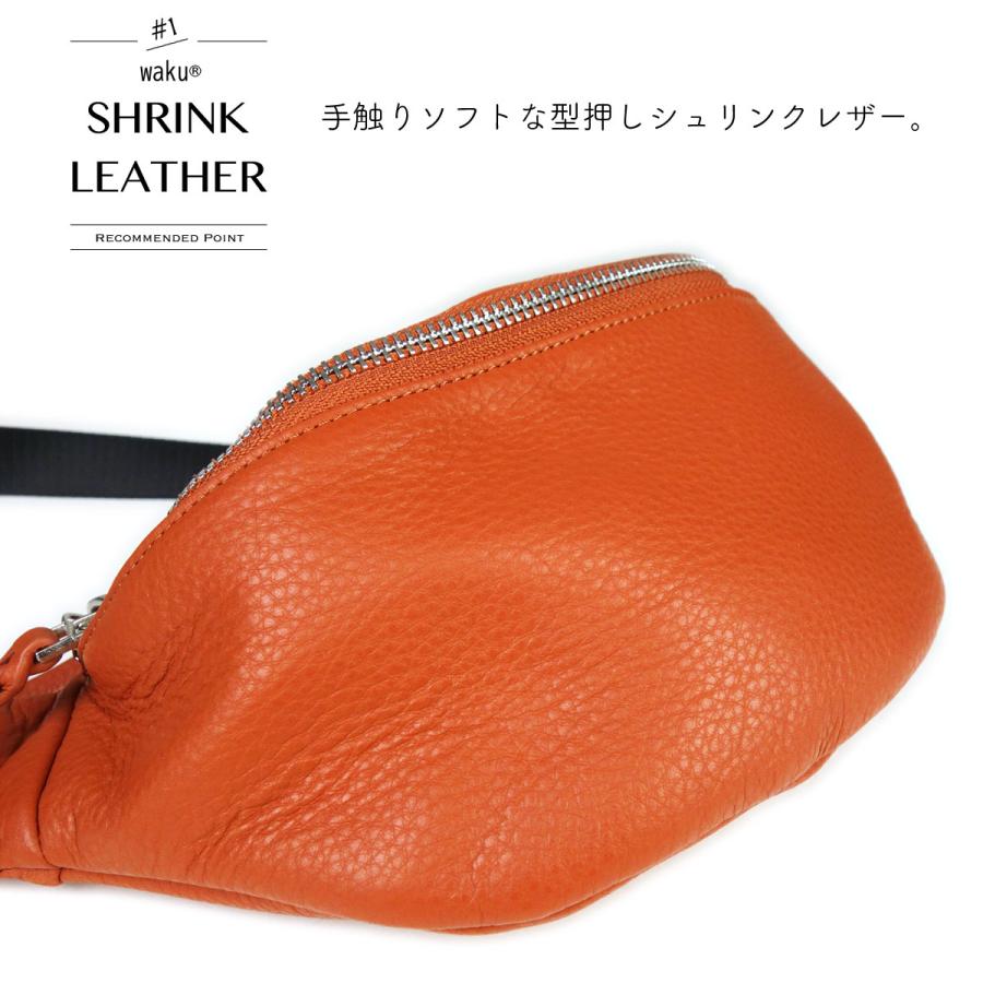 waku ボディバッグ ウエストバッグ ウエストポーチ Sサイズ 半月 waku ボディバッグ ウエストバッグ ウエストポーチ Sサイズ 半月