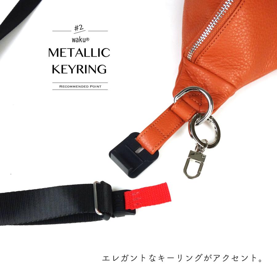 waku ボディバッグ ウエストバッグ ウエストポーチ Sサイズ 半月 waku ボディバッグ ウエストバッグ ウエストポーチ Sサイズ 半月