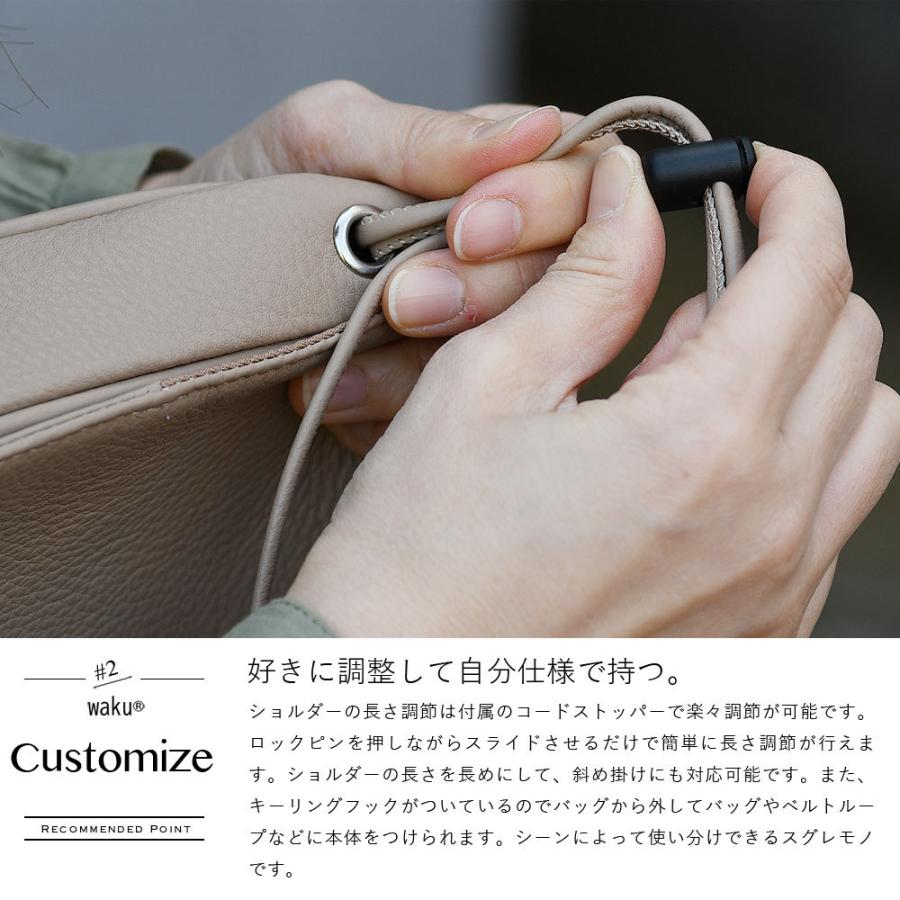 waku ショルダーバッグ ミニショルダーバッグ 半月型 フラップ waku ショルダーバッグ ミニショルダーバッグ 半月型 フラップ