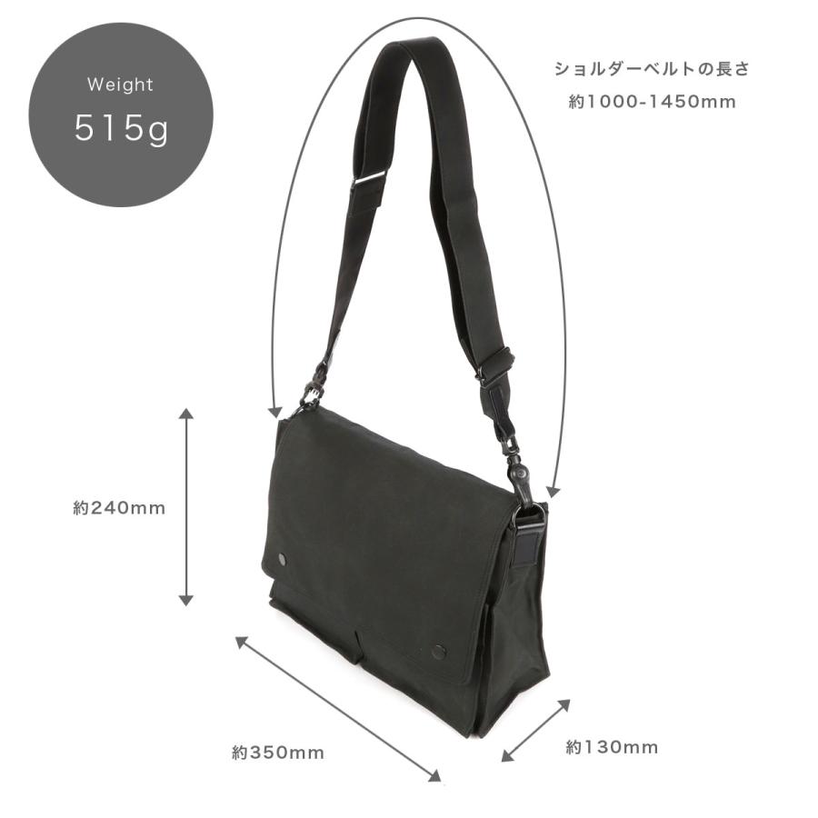BAGGY PORT ショルダーバッグ A4サイズ ロウビキパラフィン帆布 BAGGY PORT ショルダーバッグ A4サイズ ロウビキパラフィン帆布
