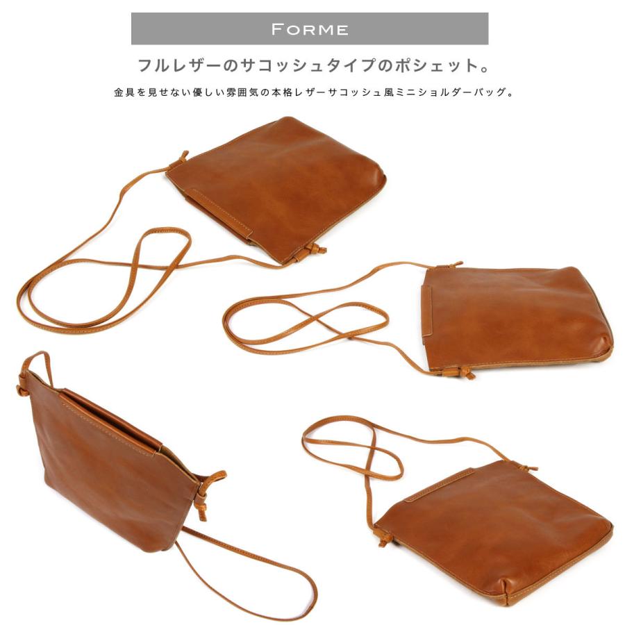 ミニショルダーバッグ ポシェット サコッシュ 姫路レザー ダブルオイル