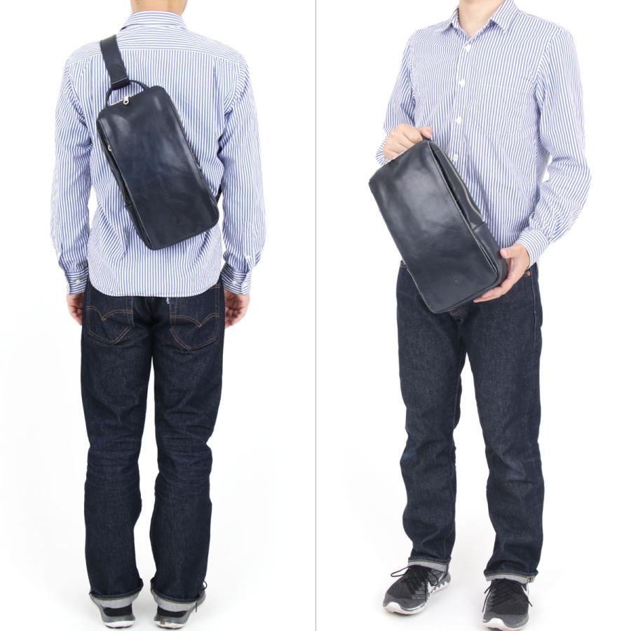 ボディバッグ メンズ 2Way ナチュラルカーフレザー KOI コーアイ BAGGY PORT バギーポート レディース 牛革 本革 日本製 ユニセックス_22