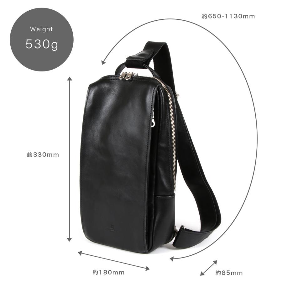 ボディバッグ メンズ 2Way ナチュラルカーフレザー KOI コーアイ BAGGY PORT バギーポート レディース 牛革 本革 日本製 ユニセックス_23