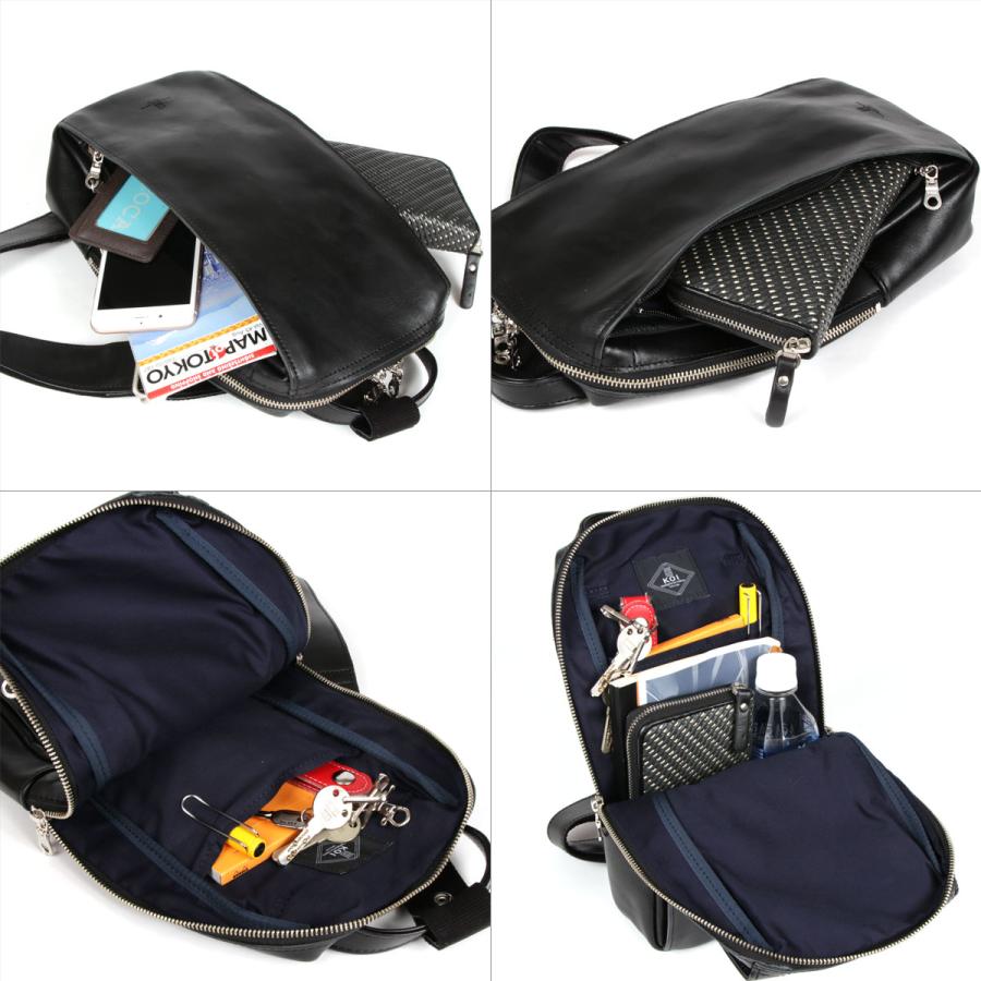 ボディバッグ メンズ 2Way ナチュラルカーフレザー KOI コーアイ BAGGY PORT バギーポート レディース 牛革 本革 日本製 ユニセックス_25