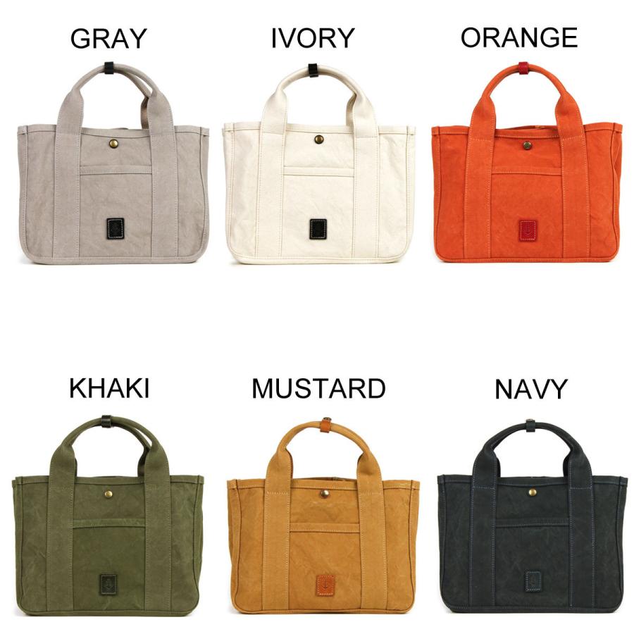 ハンドバッグ トートバッグ B5サイズ対応 帆布 ダック生地 ON アーミーダック バイオウォッシュ加工 BAGGYS ANNEX バギーズアネックス 日本製 メイドインジャパン 角底 底板付き スクエア型 女性用 婦人用 BAGGY PORT バギーポート BAGGY PORT（バギーポート） ハンドバッグ トートバッグ B5サイズ 帆布