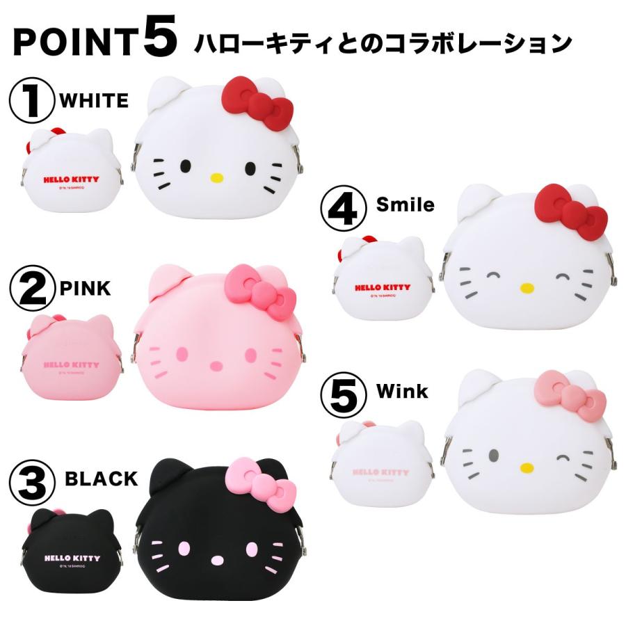 mimi POCHI HELLO KITTY ミミポチハローキティ がま口 シリコン 財布 小銭入れ コインケース ポチ p+g design キティちゃん ねこ｜kabanyasan-y｜13