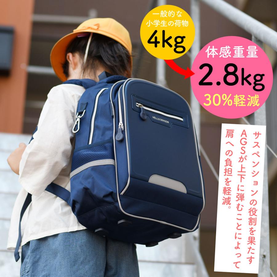 無重力ランリュック ランランリュック 新しいランドセル AGS 体感荷重30%軽減 防水加工 撥水加工 多機能 らんらんリュック 小学生 通学 小学校 子供用 キッズ用_5
