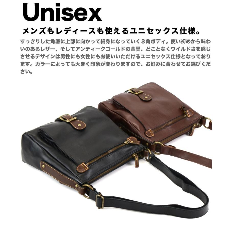 ショルダーバッグ スクエア B5サイズ ユニセックス 姫路レザー 角底 本