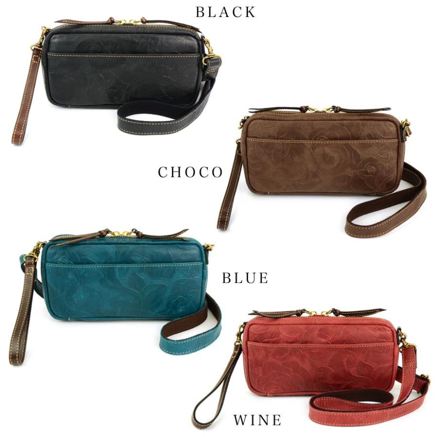 お財布ポシェット ポーチウォレット レディース 姫路レザー 3Way 本革