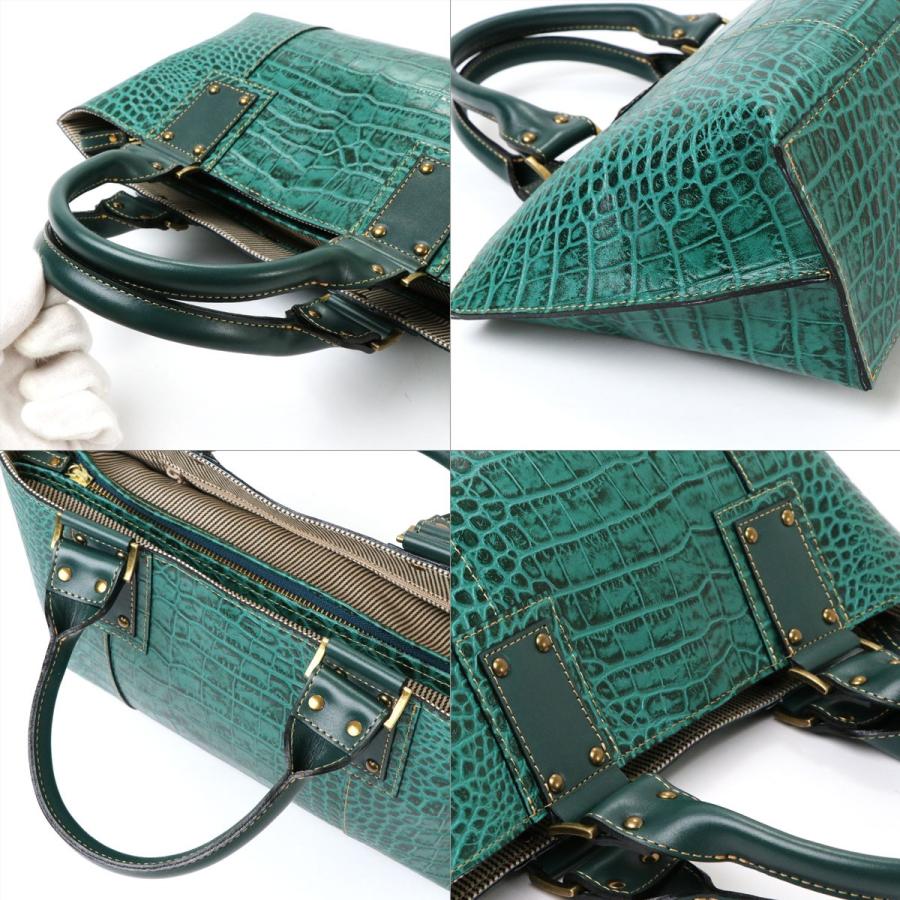 ハンドバッグ レディース クロコダイル型押しレザー 姫路レザー 本革 Innocent Sac イノセントサック 角底 日本製 国産 女性用 婦人用 トートバッグ 送料無料 Is かばんやさん 通販 Yahoo ショッピング