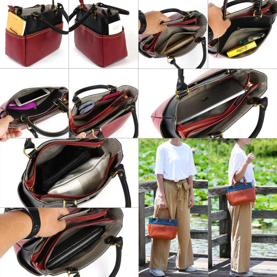 innocent Sac イノセントサック トートバッグ ハンドバッグ ツートン 2