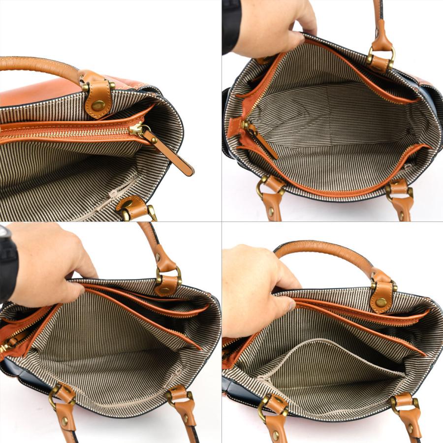 innocent Sac イノセントサック トートバッグ ハンドバッグ ツートン 2