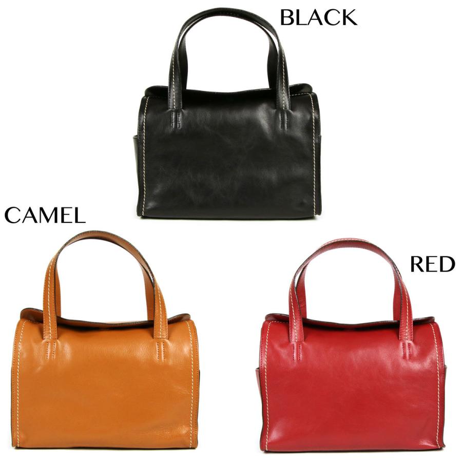 innocent Sac イノセントサック ボストンバッグ ハンドバッグ 姫路シュリンクレザー レディース 広マチ 角底 底鋲 自立 スクエア型 角形 本革 日本製_5