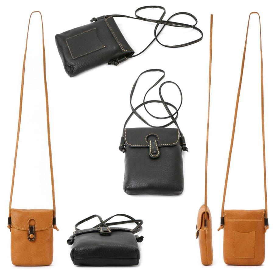 ポシェット ミニショルダーバッグ レディース コンパクト 姫路レザー 本革 innocent Sac イノセントサック 日本製 シュリンクレザー 国産 ユニセックス 男女兼用 送料無料 ポシェット ミニショルダーバッグ コンパクト 姫路レザー 本革