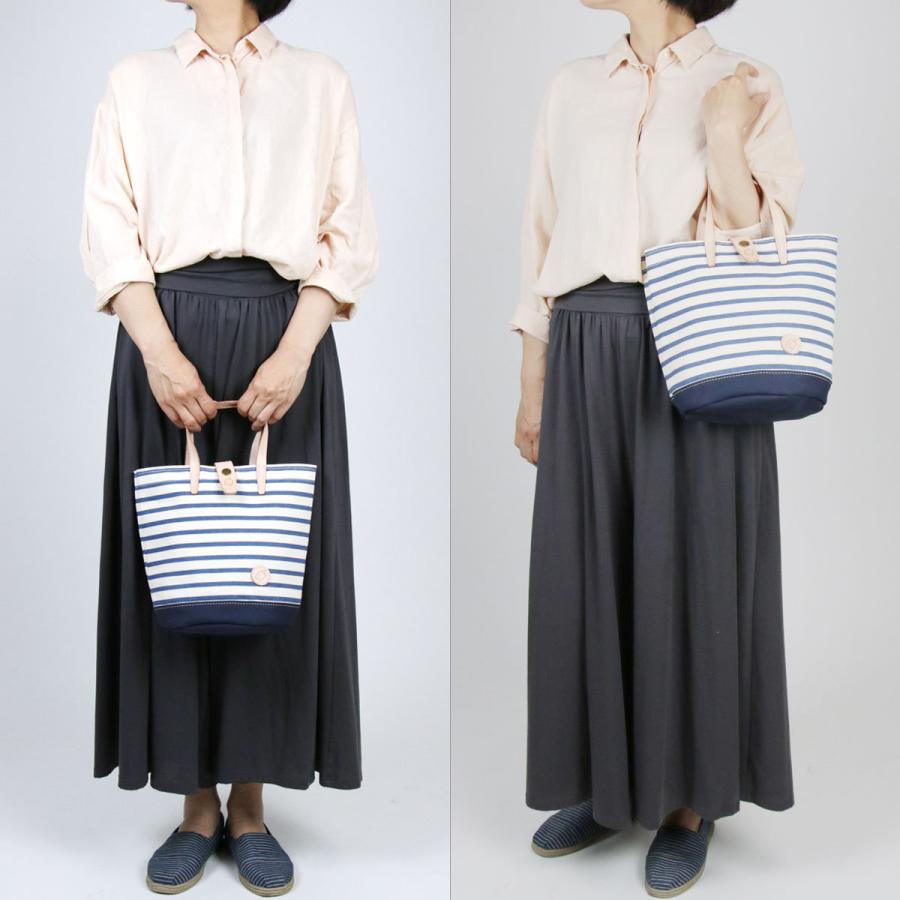 ハンドバッグ トートバッグ B5サイズ le onde ルオンド マリンボーダー