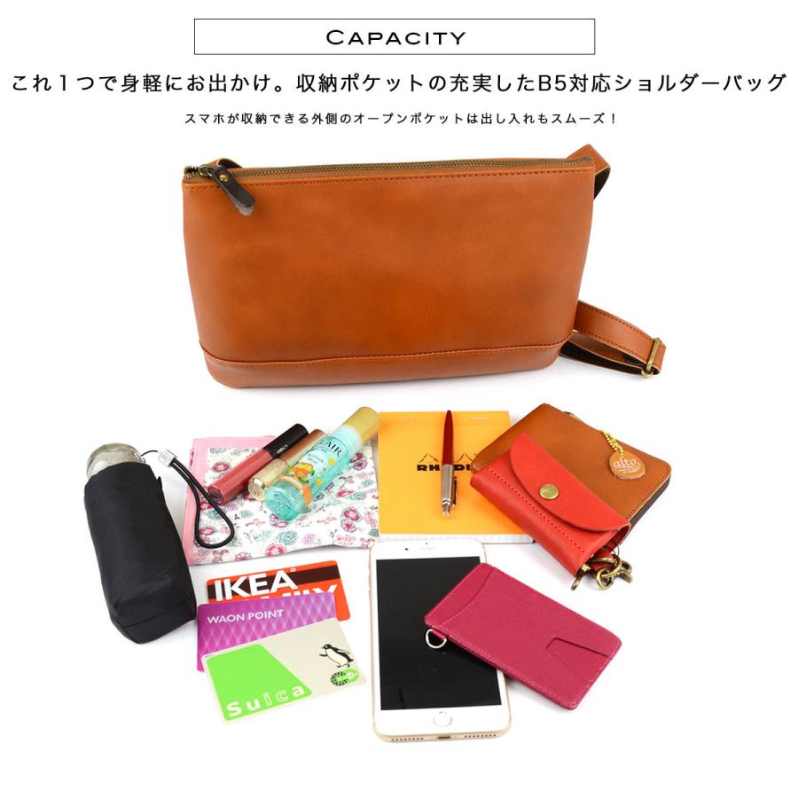 ショルダーバッグ 大 サコッシュ スマホ ミニショルダー 薄型